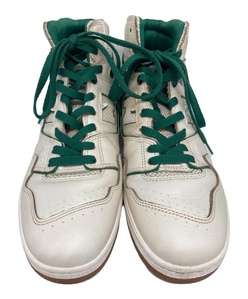 NEW BALANCE（ニューバランス）NEW BALANCE (ニューバランス) Aime Leon Dore (エメ レオン ドレ) ハイカットスニーカー グリーン×アイボリー サイズ:29の古着・服飾アイテム