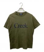 Creekクリーク）の古着「ロゴTシャツ」｜カーキ