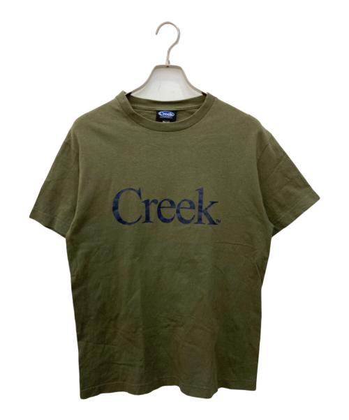 Creek（クリーク）creek (クリーク) ロゴTシャツ カーキ サイズ:Mの古着・服飾アイテム
