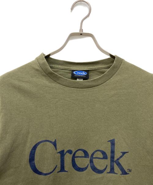 Creek（クリーク）creek (クリーク) ロゴTシャツ カーキ サイズ:Mの古着・服飾アイテム