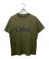 creek（クリーク）の古着「ロゴTシャツ」｜カーキ