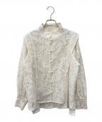 foufouフーフー ザドレス）の古着「front tuck lace blouse」｜ホワイト
