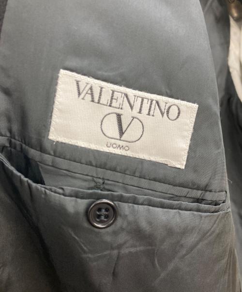 VALENTINO UOMO（ヴァレンティノ ウモ）VALENTINO UOMO (ヴァレンティノ ウモ) カシミヤ金釦ダブルジャケット ブラック サイズ:38の古着・服飾アイテム