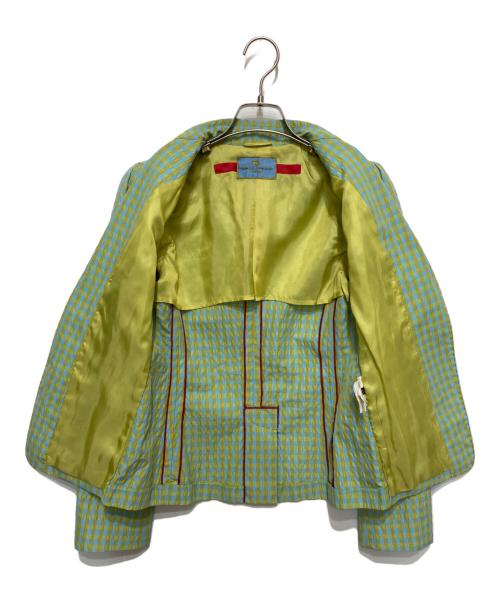 ETRO（エトロ）ETRO (エトロ) 1Bストライプシアサッカージャケット グリーン サイズ:40の古着・服飾アイテム