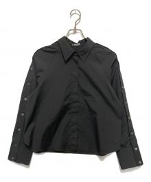 theory luxe（セオリーリュクス）の古着「AIRY 比翼シャツ」｜ブラック