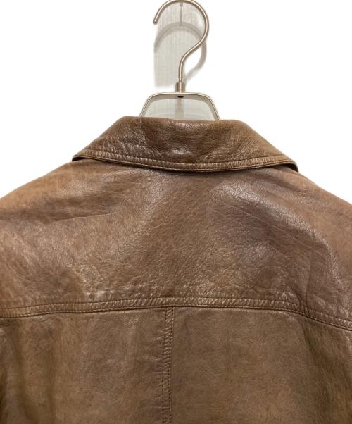 vintage fifty five  inc（ヴィンテージ フィフティ ファイブ インク）vintage fifty five  inc (ヴィンテージ フィフティ ファイブ インク) レザージャケット ブラウン サイズ:XXLの古着・服飾アイテム
