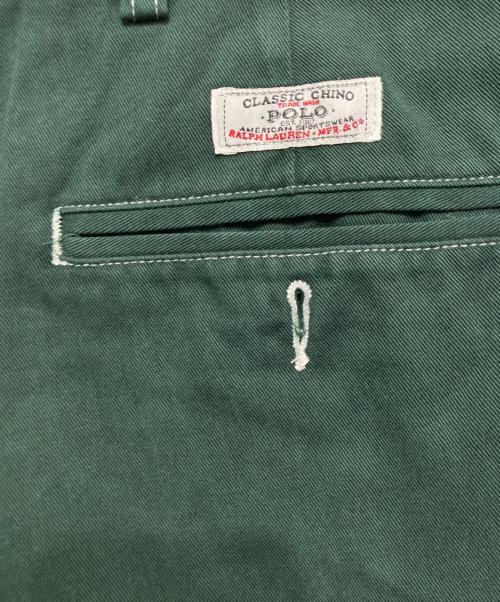 POLO RALPH LAUREN（ポロ・ラルフローレン）POLO RALPH LAUREN (ポロ・ラルフローレン) ポロチノ グリーン サイズ:SIZE 38の古着・服飾アイテム