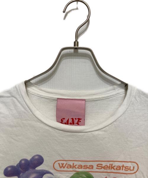 LANE（レーン）LANE (レーン) プリントTシャツ ホワイト サイズ:Mの古着・服飾アイテム