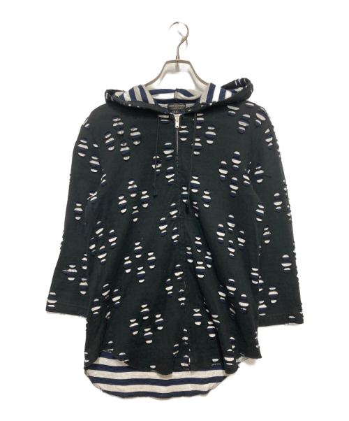 COMME des GARCONS HOMME（コムデギャルソン オム）COMME des GARCONS HOMME (コムデギャルソン オム) ジップパーカー ブラック サイズ:Sの古着・服飾アイテム
