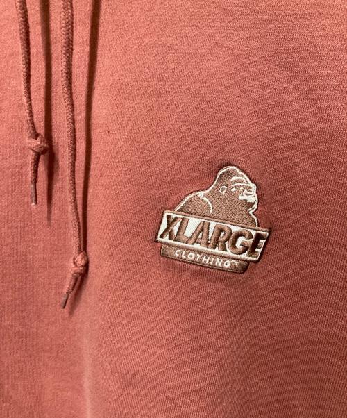 X-LARGE（エクストララージ）X-LARGE (エクストララージ) Logo Embroidery Hoodie ブラウン サイズ:L 未使用品の古着・服飾アイテム