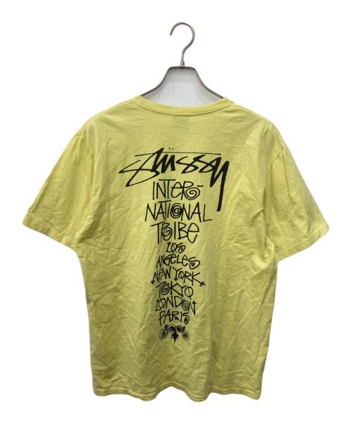 stussy（ステューシー）stussy (ステューシー) TRIBE STACK TEE トライブ スタック ティー イエロー サイズ:Ｌの古着・服飾アイテム