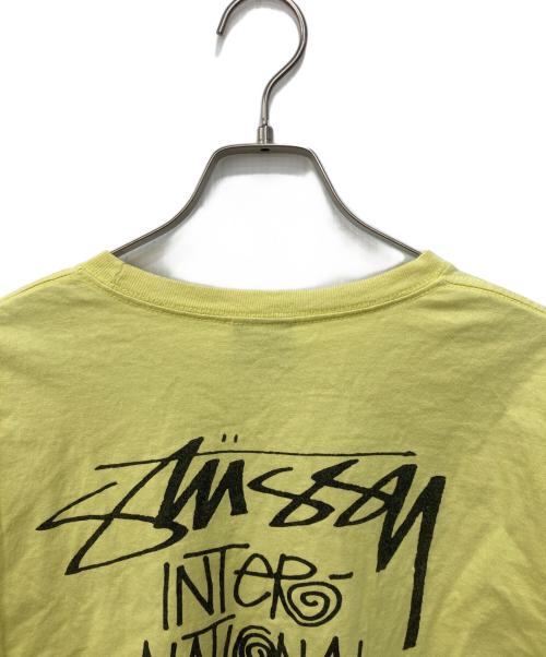stussy（ステューシー）stussy (ステューシー) TRIBE STACK TEE トライブ スタック ティー イエロー サイズ:Ｌの古着・服飾アイテム