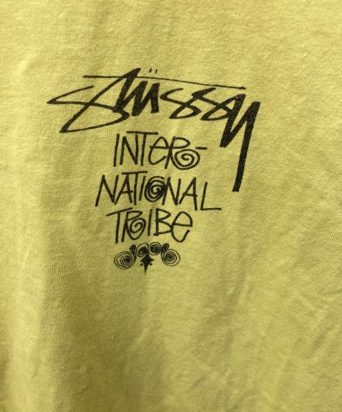 stussy（ステューシー）stussy (ステューシー) TRIBE STACK TEE トライブ スタック ティー イエロー サイズ:Ｌの古着・服飾アイテム