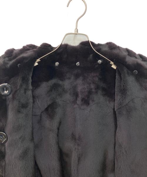 BALMAIN（バルマン）BALMAIN (バルマン) ミンクコート ブラック サイズ:Ｌの古着・服飾アイテム