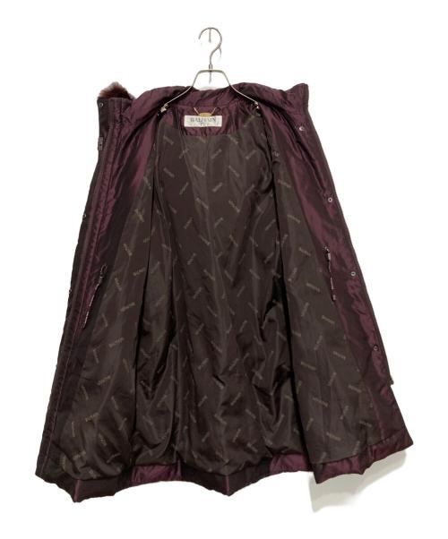 BALMAIN（バルマン）BALMAIN (バルマン) ダウンコート パープル サイズ:Lの古着・服飾アイテム