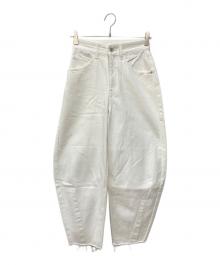 CADUNE（カデュネ）の古着「カーヴィーデニムパンツ」｜ホワイト