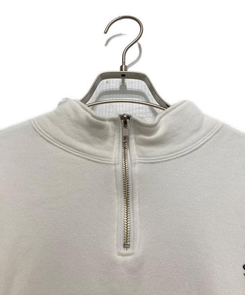 SEA（シー）SEA (シー) コットン ハーフジップ スウェット プルオーバー ホワイト サイズ:FREE 未使用品の古着・服飾アイテム