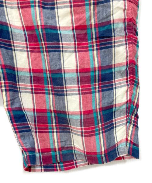 stussy（ステューシー）stussy (ステューシー) リンクロゴマドラスショートパンツ レッド×ネイビー サイズ:32の古着・服飾アイテム