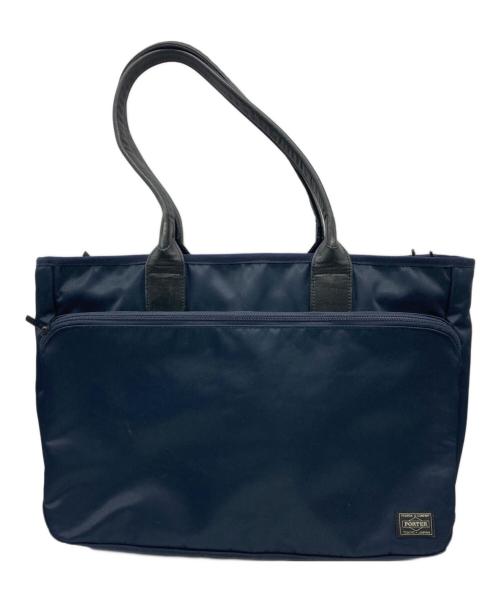 PORTER（ポーター）PORTER (ポーター) タイムトートバッグ ネイビーの古着・服飾アイテム