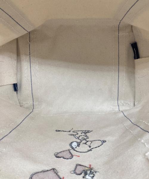 L.L.Bean（エルエルビーン）L.L.Bean (エルエルビーン) PEANUTS (ピーナッツ) Boat and Tote BAG アイボリーの古着・服飾アイテム