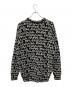 BALENCIAGA (バレンシアガ) 総柄ロゴニット ホワイト×ブラック サイズ:XＳ：30000円