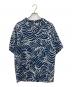 BLUE BLUE（ブルーブルー）の古着「OPEN COLLAR SS SHIRT」｜ブルー×ホワイト