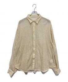 Sea Room lynn（シールームリン）の古着「Cotton Mesh ルーズシャツ」｜ベージュ
