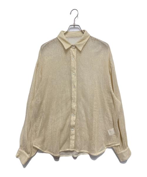 Sea Room lynn（シールームリン）Sea Room Lynn (シールームリン) Cotton Mesh ルーズシャツ ベージュ サイズ:FREEの古着・服飾アイテム
