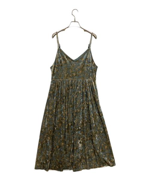 KUOSE（クオセ）kuose (クオセ) ベルベッドワンピース ブルー サイズ:M 未使用品の古着・服飾アイテム