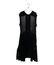 TOGA ARCHIVES（トーガアーカイブス）の古着「Fringe knit dress」｜ブラック