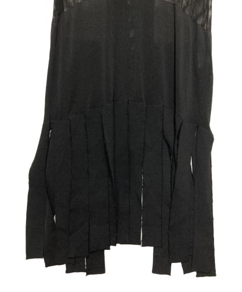 TOGA ARCHIVES（トーガアーカイブス）TOGA ARCHIVES (トーガアーカイブス) Fringe knit dress ブラック サイズ:Sの古着・服飾アイテム