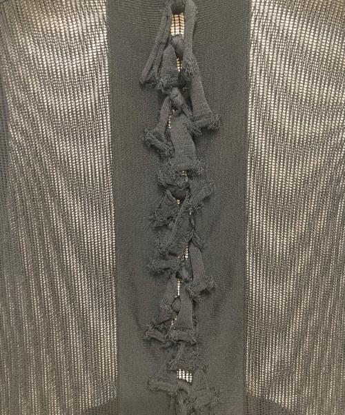 TOGA ARCHIVES（トーガアーカイブス）TOGA ARCHIVES (トーガアーカイブス) Fringe knit dress ブラック サイズ:Sの古着・服飾アイテム