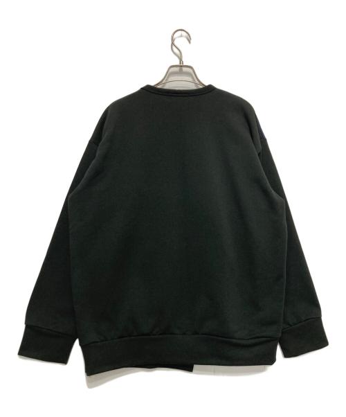 ZUCCA（ズッカ）ZUCCA (ズッカ) 変形デザインスウェット ネイビー×ブラック サイズ:Ⅿの古着・服飾アイテム
