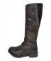 YOHJI YAMAMOTO (ヨウジヤマモト) CHEREVICHKIOTVICHKI (シェレヴィッキオヴィッキ) ASYMMETRIC TALL BOOT ブラウン サイズ:37：20000円