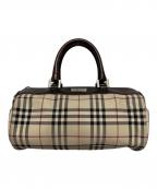 BURBERRYバーバリー）の古着「ノヴァチェックミニボストンバッグ」｜ベージュ