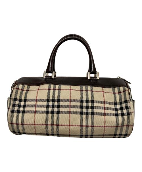 BURBERRY（バーバリー）BURBERRY (バーバリー) ノヴァチェックミニボストンバッグ ベージュの古着・服飾アイテム