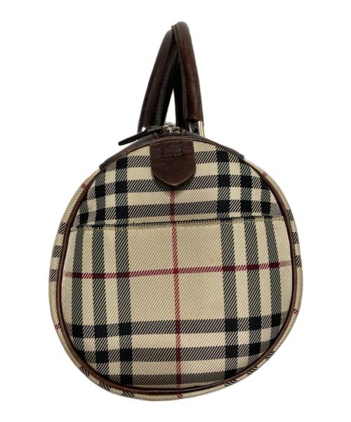 BURBERRY（バーバリー）BURBERRY (バーバリー) ノヴァチェックミニボストンバッグ ベージュの古着・服飾アイテム