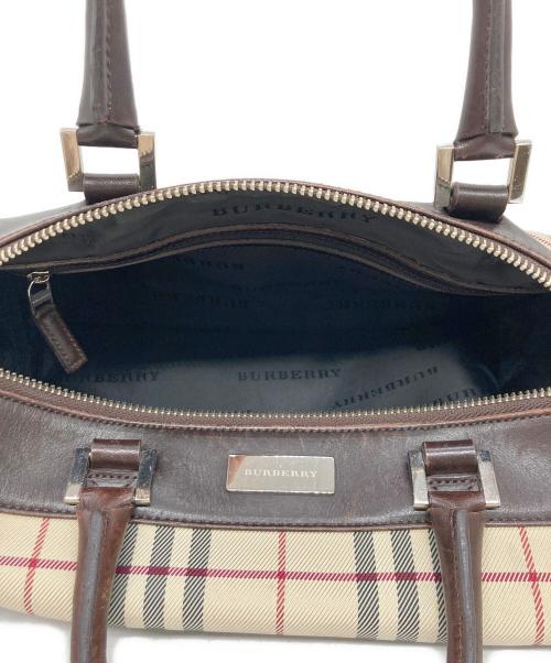 BURBERRY（バーバリー）BURBERRY (バーバリー) ノヴァチェックミニボストンバッグ ベージュの古着・服飾アイテム