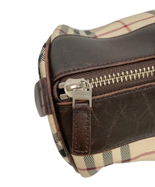 BURBERRY（バーバリー）BURBERRY (バーバリー) ノヴァチェックミニボストンバッグ ベージュの古着・服飾アイテム