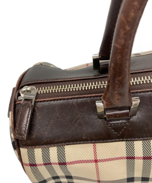 BURBERRY（バーバリー）BURBERRY (バーバリー) ノヴァチェックミニボストンバッグ ベージュの古着・服飾アイテム