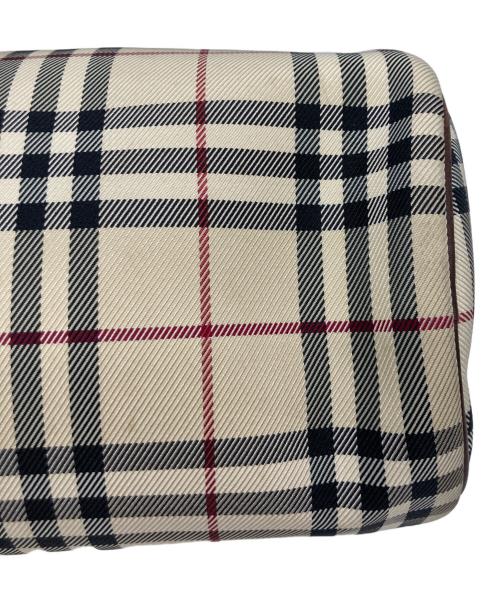 BURBERRY（バーバリー）BURBERRY (バーバリー) ノヴァチェックミニボストンバッグ ベージュの古着・服飾アイテム