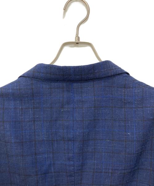 green label relaxing（グリーンレーベルリラクシング）green label relaxing (グリーンレーベルリラクシング) W/LI グレンチェック 2ボタン RG NT2P- ジャケット ネイビー サイズ:SIZE 46の古着・服飾アイテム