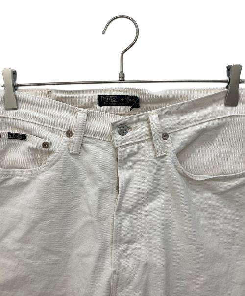 POLO RALPH LAUREN（ポロ・ラルフローレン）POLO RALPH LAUREN (ポロ・ラルフローレン) Naiomi Glasses (ナイオミ・グラスズ) デニムパンツ ホワイト サイズ:SIZE 30の古着・服飾アイテム