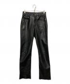 Schottショット）の古着「LEATHER PANT」｜ブラック