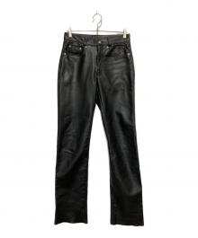 Schott（ショット）の古着「LEATHER PANT」｜ブラック
