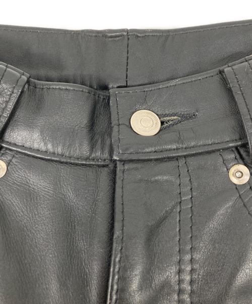 Schott（ショット）Schott (ショット) LEATHER PANT ブラック サイズ:30の古着・服飾アイテム