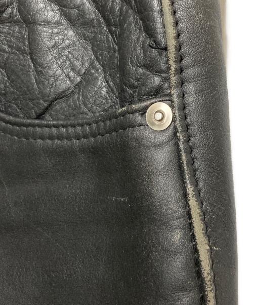Schott（ショット）Schott (ショット) LEATHER PANT ブラック サイズ:30の古着・服飾アイテム
