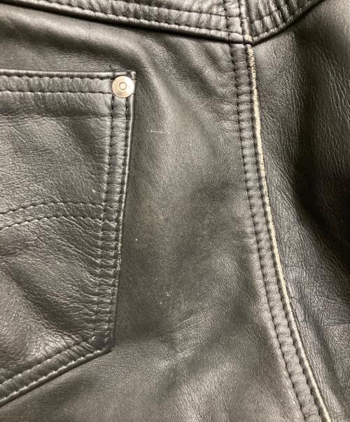 Schott（ショット）Schott (ショット) LEATHER PANT ブラック サイズ:30の古着・服飾アイテム
