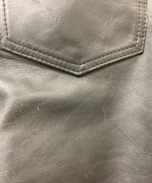 Schott（ショット）Schott (ショット) LEATHER PANT ブラック サイズ:30の古着・服飾アイテム
