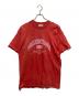 BALENCIAGA（バレンシアガ）の古着「Maison Vintage Distressed Logo T-Shirt　メゾン・ヴィンテージ・ディストレスト・ロゴ・Tシャツ」｜ピンク